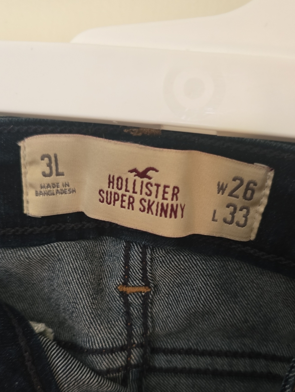 Hollister Super Skinny Jeans - Dark Blue Wash3L 26x33L
